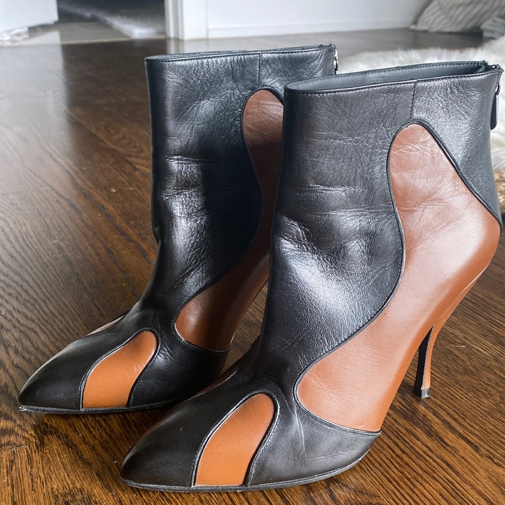 Bottega Veneta black and brown boots